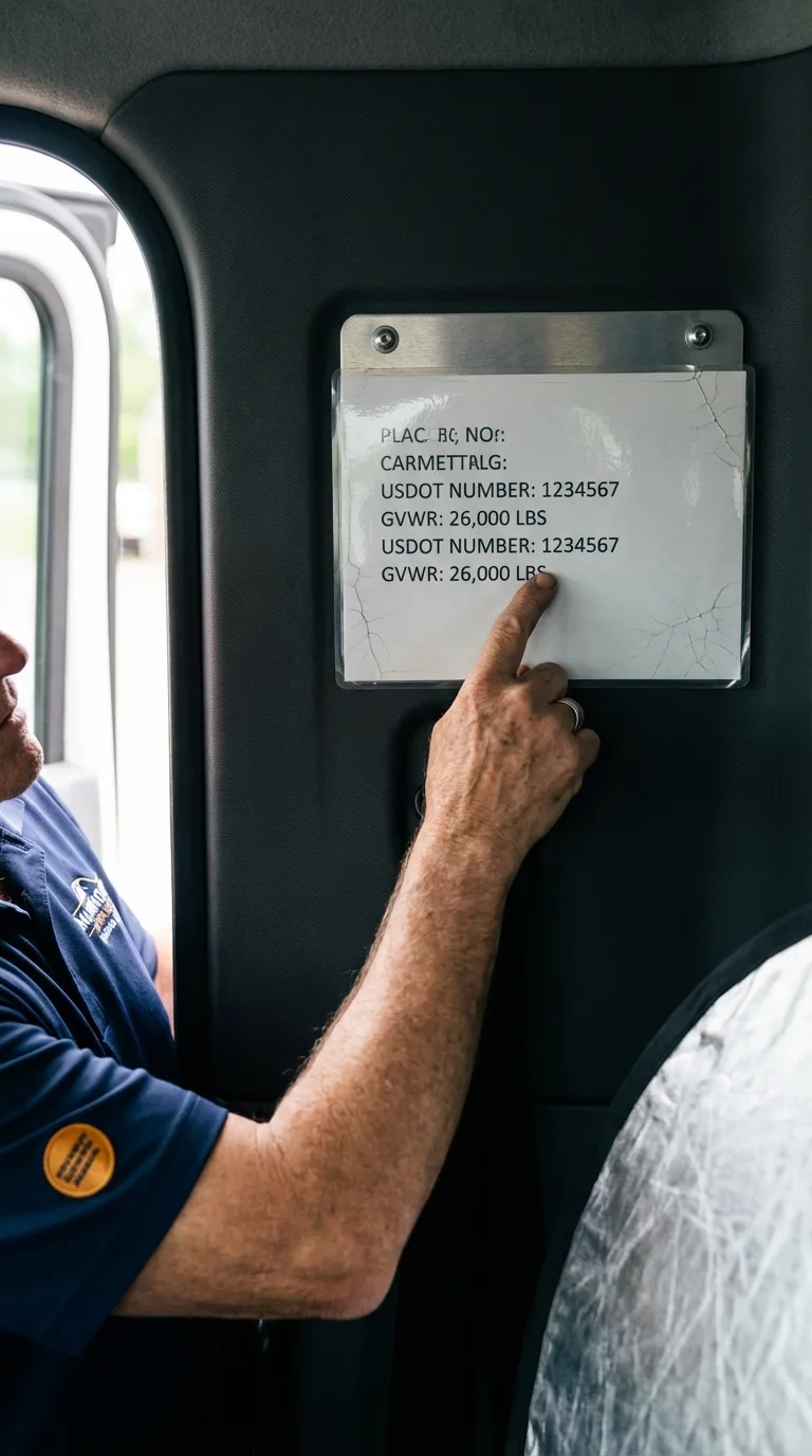 USDOT licensing placard verification in Story City